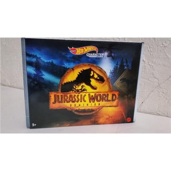 Jurassic World Hot Wheels Character Cars T Rex Die Cast Car 5-Pack Collection - Picture 1 of 7